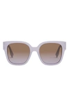 Fendi Ff Square Acetate Sunglasses In Violet