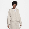 Nike Sportswear Phoenix Fleece Oversize Cardigan In Brown