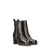 MARUTI STEFFI LEATHER BOOTS IN BLACK PONY/OFF WHITE