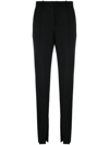 Gucci Black Horsebit Tailored Trousers In Black