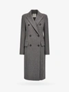 Sportmax Adua Wool And Cashmere Coat In Grey