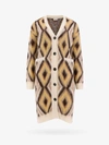 Etro Brushed Wool-blend Jacquard-knit Cardigan In Multicolor