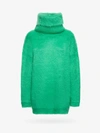 Gucci Mohair-blend Mini Sweater Dress Women In Green
