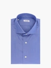 Nugnes 1920 Classic Cotton Shirt In Blue