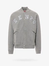 Kenzo Academy Logo-embroidered Bomber Jacket In Grey