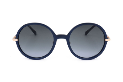 Jimmy Choo Eyewear Ema Round Frame Sunglasses In Blue