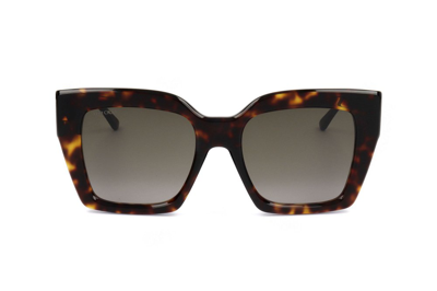 Jimmy Choo Eyewear Eleni Square Frame Sunglasses In Brown