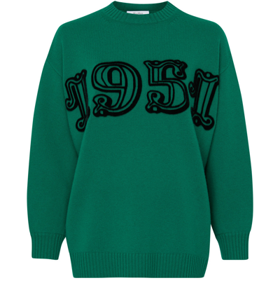 Max Mara Fido 1951 Sweater In Verde_smeraldo