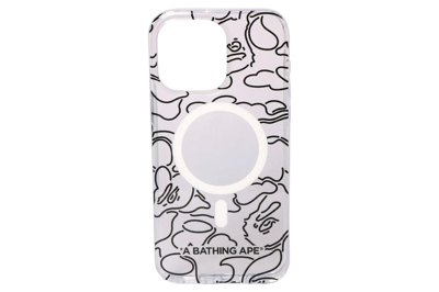 Pre-owned Bape Neon Camo Iphone 15 Pro Max Clear Case Clear