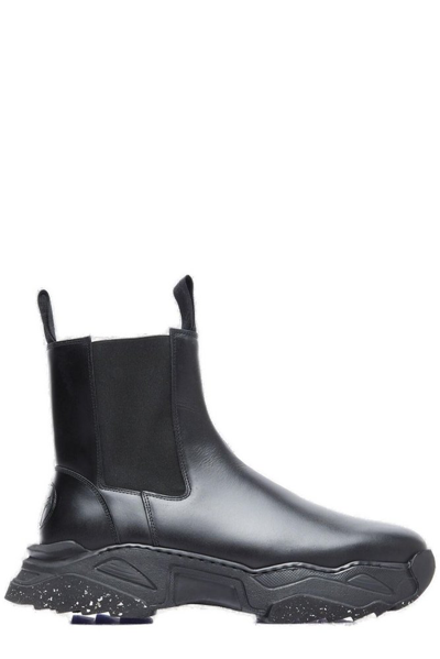 Vivienne Westwood Romper Leather Chelsea Boots In Black