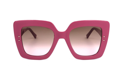 Jimmy Choo Eyewear Square Frame Sunglasses In Pink