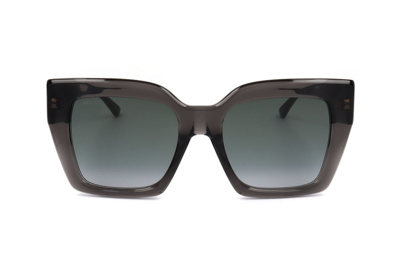 Jimmy Choo Eyewear Eleni Square Frame Sunglasses In Grey