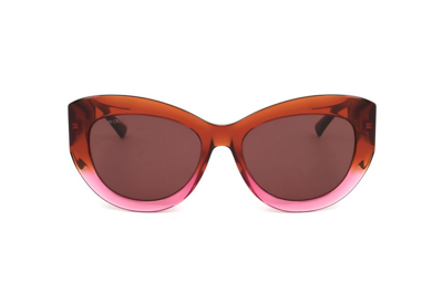 Jimmy Choo Eyewear Butterfly Frame Sunglasses In Multi