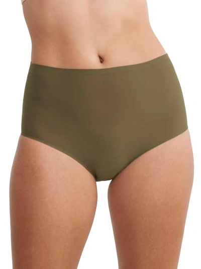 Chantelle Soft Stretch Full Brief In Army Khaki