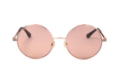 Jimmy Choo Eyewear Round Frame Sunglasses In Pink