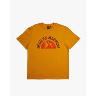 Deus Ex Machina Bareback Tee Crew In Honey Gold