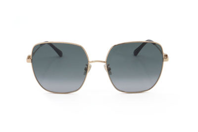 Jimmy Choo Eyewear Kori Pilot Frame Sunglasses In Gold