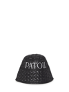 Patou Embroidered-logo Bucket Hat In Black