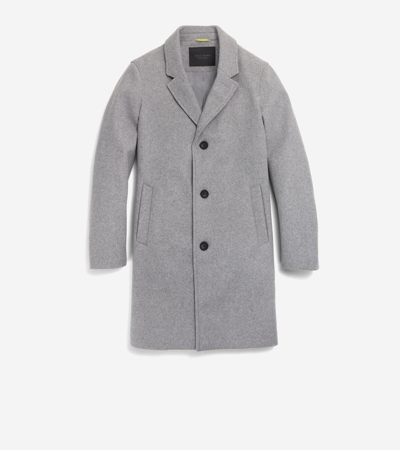 Cole Haan Men's Stretch-wool Topcoat In Light Grey