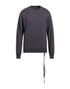Ann Demeulemeester Man Sweatshirt Dark Purple Size Xl Cotton