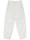 Jil Sander Trousers Cotton Drawstring Cuffs In White