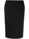 Gucci Women's Horsebit Wool Midi Skirt In Black