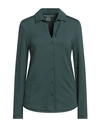 Majestic Filatures Woman Shirt Dark Green Size 3 Viscose, Elastane In Green