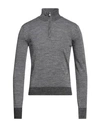 Trussardi Man Turtleneck Grey Size 3xl Acrylic, Viscose, Virgin Wool In Grey