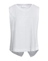 Daniele Fiesoli Woman Sweater White Size 1 Linen, Elastane