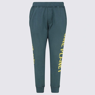 Dsquared2 Green Cotton Track Pants