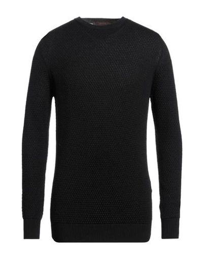 Jeordie's Man Sweater Black Size Xxl Merino Wool, Dralon