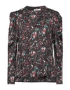 Isabel Marant Étoile Marant Étoile Woman Shirt Charcoal Size 10 Silk In Grey