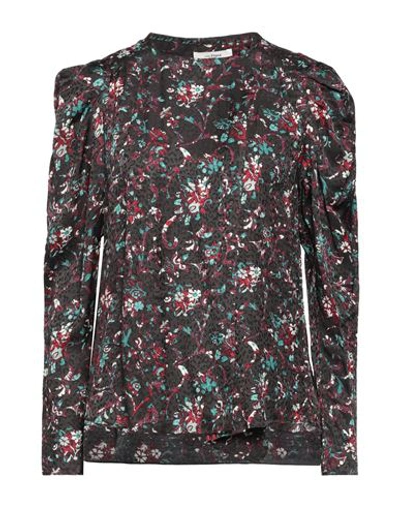 Isabel Marant Étoile Marant Étoile Woman Shirt Charcoal Size 10 Silk In Grey