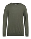 Bellwood Man Sweater Military Green Size 46 Cotton