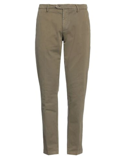 Myths Man Pants Military Green Size 28 Cotton, Elastane In Green