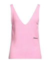 Hinnominate Woman Top Pink Size M Viscose, Elastane