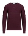 Sseinse Man Sweater Garnet Size S Viscose, Nylon In Red