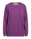 Kangra Woman Sweater Dark Purple Size 10 Cotton