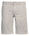 40weft Man Shorts & Bermuda Shorts Grey Size 38 Cotton