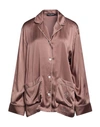 Dolce & Gabbana Woman Shirt Light Brown Size 16 Silk In Beige