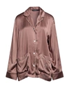 Dolce & Gabbana Buttoned Long-sleeved Pajama Shirt In Beige
