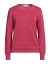 Drumohr Woman Sweater Fuchsia Size L Cotton, Linen, Polyester In Pink