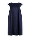 Rossopuro Woman Mini Dress Navy Blue Size S Polyester, Nylon, Elastane