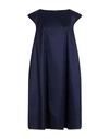 Rossopuro Woman Mini Dress Navy Size S Polyester, Nylon, Elastane In Navy Blue