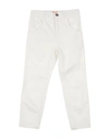 Elisabetta Franchi Babies'  Toddler Girl Pants White Size 4 Cotton, Elastane