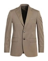 Brian Dales Man Blazer Khaki Size 36 Wool, Cotton In Beige