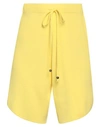 LE CIVIQUE LE CIVIQUE WOMAN SHORTS & BERMUDA SHORTS YELLOW SIZE 1 COTTON, VISCOSE, SILK