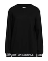 Quantum Courage Woman Sweatshirt Black Size Xs Cotton, Modal