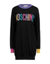 Moschino Woman Short Dress Black Size L Virgin Wool