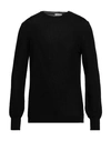 Paolo Pecora Man Sweater Black Size Xl Cotton In Black